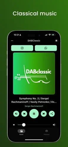 Dabclassic Radio music player